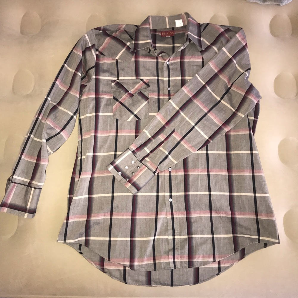 Punchy long sleeve pearl snap